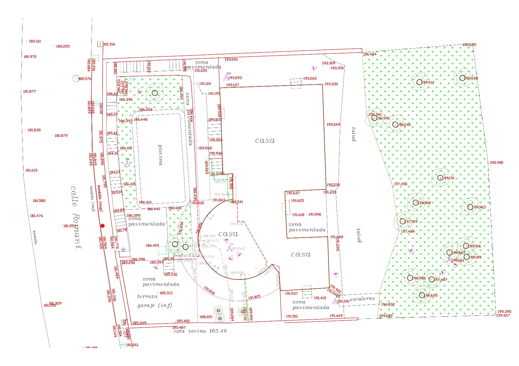 Aixecament topogr&agrave;fic d'una finca a Cabrils